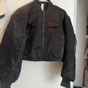 lululemon athletica Black Bomber Jacket